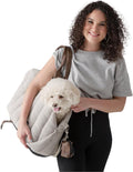 Peppy Buddies 3 in 1 dog purse carrier front view in sandstone