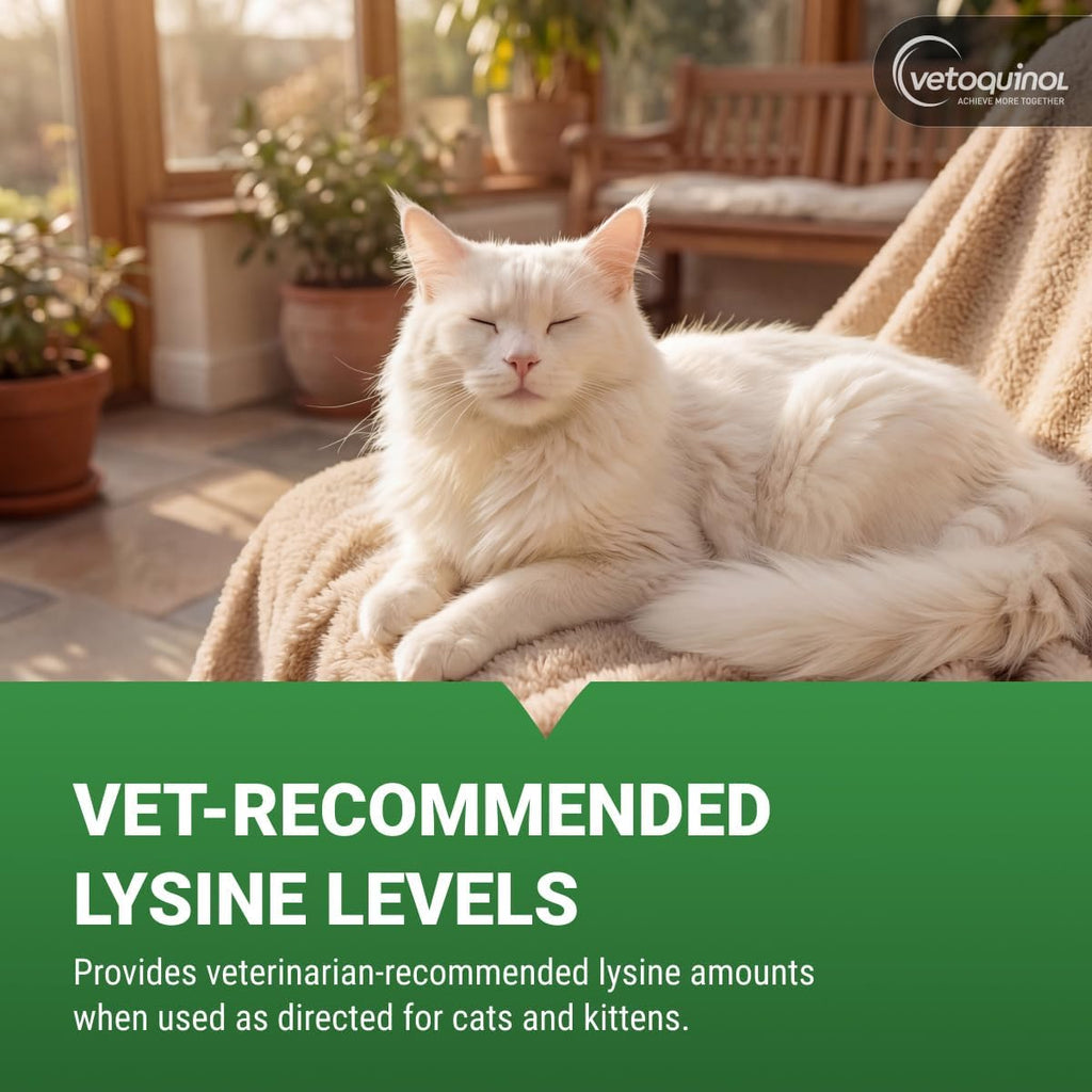 Vetoquinol Viralys L-Lysine supplement packaging side profile