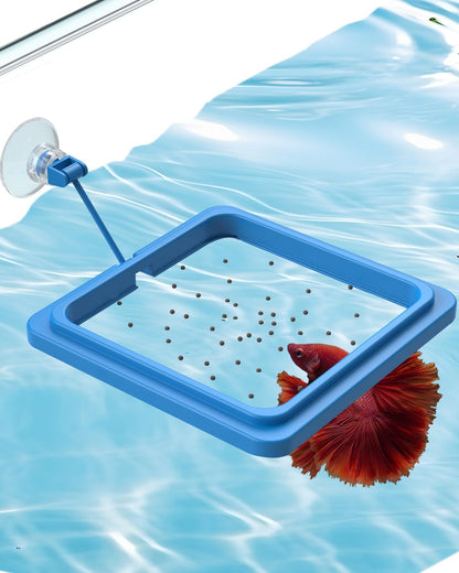 Pawfly Fish Feeding Ring for Aquarium, Feeding Ring with Suction Cup, Small Round Fish Feeder Ring Circle Floating Food Feeder for Betta Goldfish Guppy Turtle - Image 9