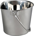Advance Pet Products 2 Quart Heavy Duty Stainless Steel Flat Side Bucket | Durable Food & Water Pail for Dogs, Cats, Kennels, Cages and Critter Crates | Multi-Purpose Bucket - Image 9