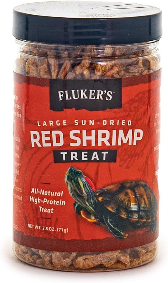 Fluker's red shrimp treat jar label details