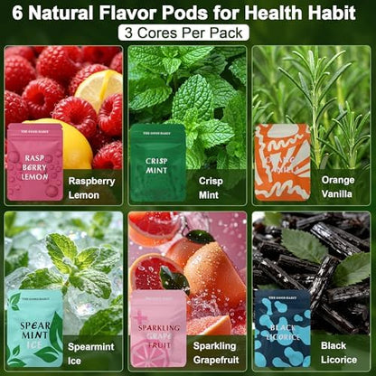 Crobirware 6 pack natural herbal inhaler package showing the premium botanical extracts ingredient list.