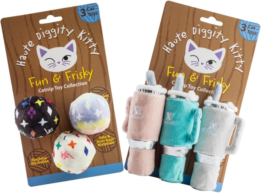 Haute Diggity Kitty Cowgirl Set, Plush Cat Toys Catnip Filled with Interactive Crackle Sound, Safe & Durable Toys for Cat & Kitten, 2 Pcs - Image 15