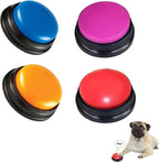 FINEST+ Voice Recording Button pack of four front view pet training clicker