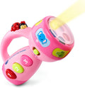 VTech Spin and Learn Color Flashlight pink front view interactive toddler toy
