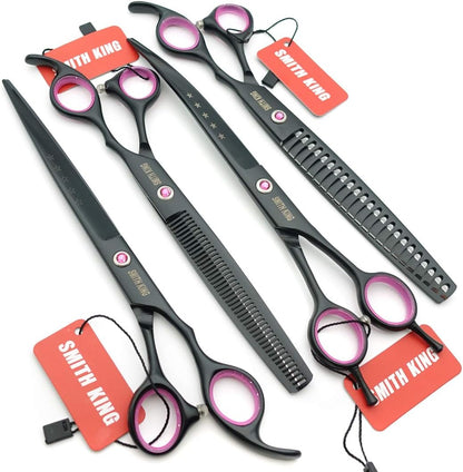 Premium stainless steel dog thinning and chunker shears from Smithking pet kit