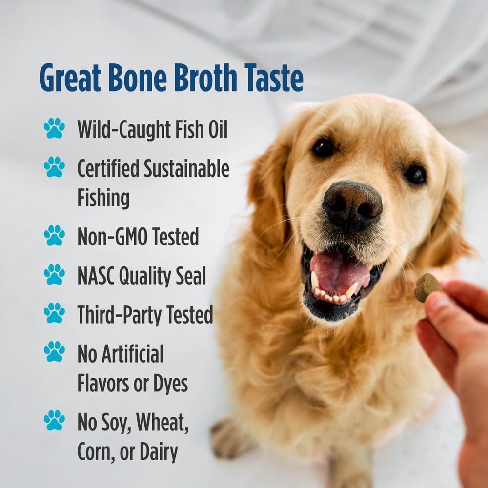 Nordic Naturals pet skin and coat chews nutrition facts label