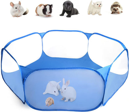 Guinea Pig Cage Rabbit Cage Indoor with Mat Playpen Perfect Size for Small Animal Pet Play Pen Easy to Clean Exercise Yard Fence Portable Tent for Hamsters, Chinchillas, Hedgehog, Puppy, Cats - Image 1