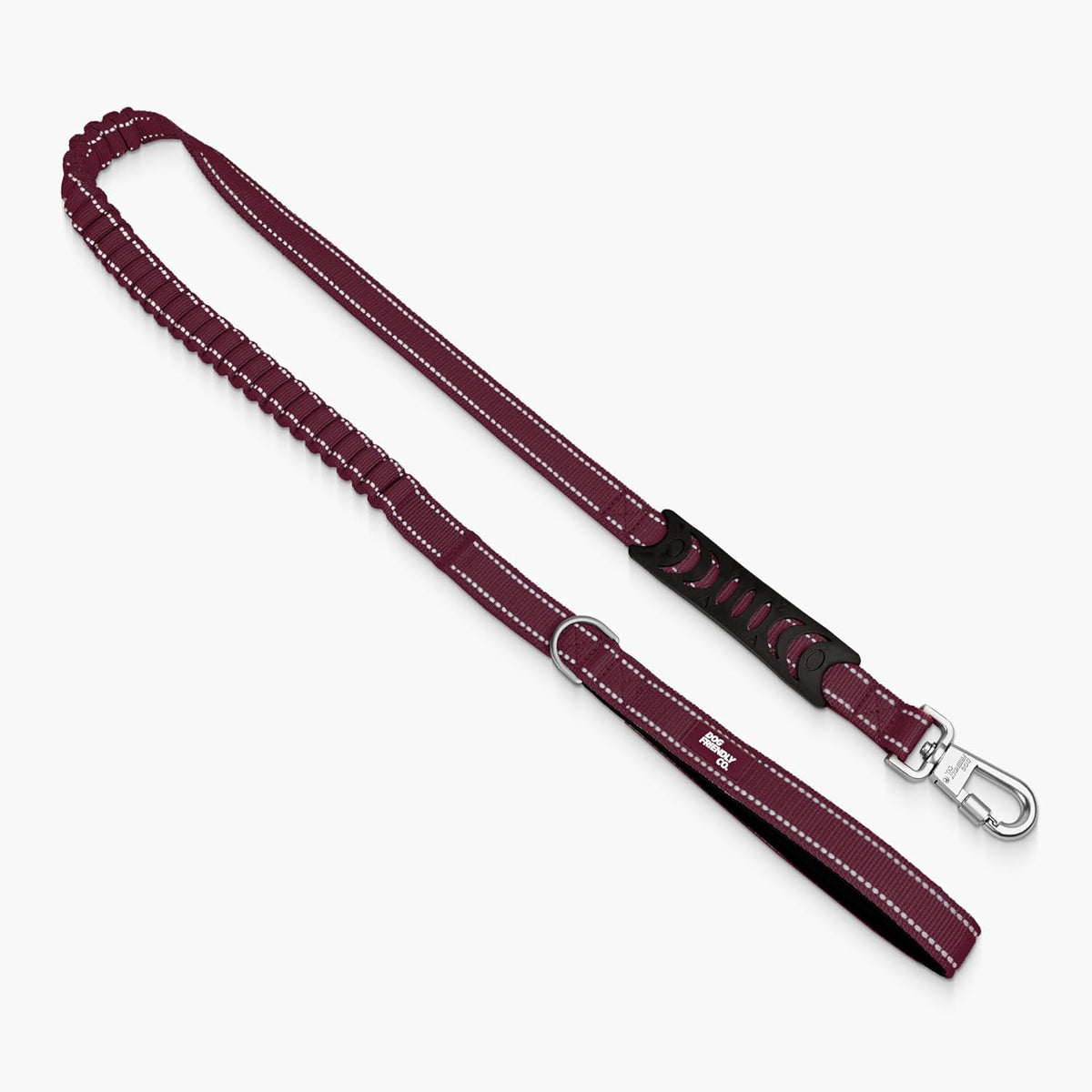 Dog Friendly Co. Bungee Dog Leash | Strain Free & Shock Resistant for Control | Neoprene Padded Handle, Heavy-Duty Carabiner Clip, and D-Ring | Khaki, Size Regular - Image 11