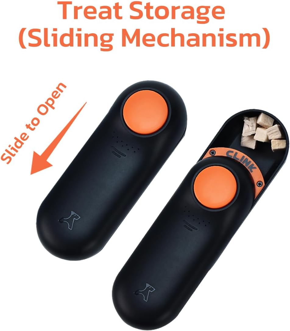 Clink Design premium pet training accessory showcasing the integrated moisture locking desiccant compartment