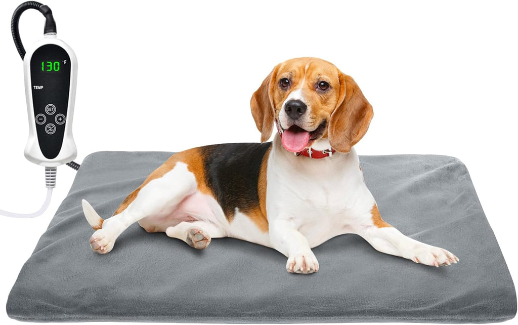 RIOGOO Pet Heating Pad, Upgraded Electric Dog Cat Heating Pad Indoor Waterproof, Auto Power Off (S 17.5"x 14", Grey) - Image 11