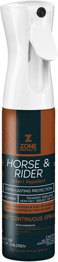 Zone Protects Horse and Rider Picaridin Insect Repellent front view premium fly spray