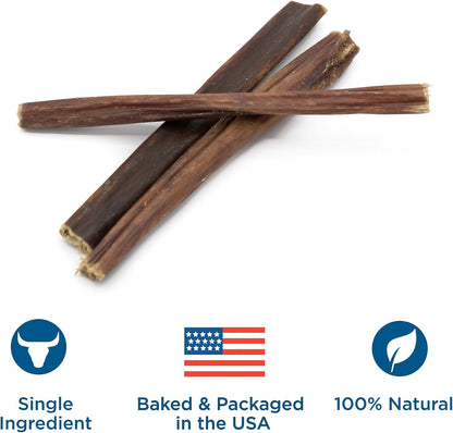 Best Bully Sticks twenty five pack back label nutritional analysis and ingredients.