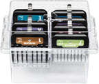 Top down view of 7 piece Andis animal comb set sizes