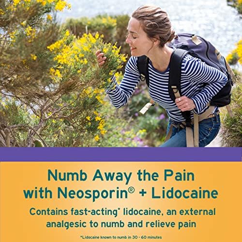 Neosporin plus lidocaine maximum strength topical pain relief ointment packaging