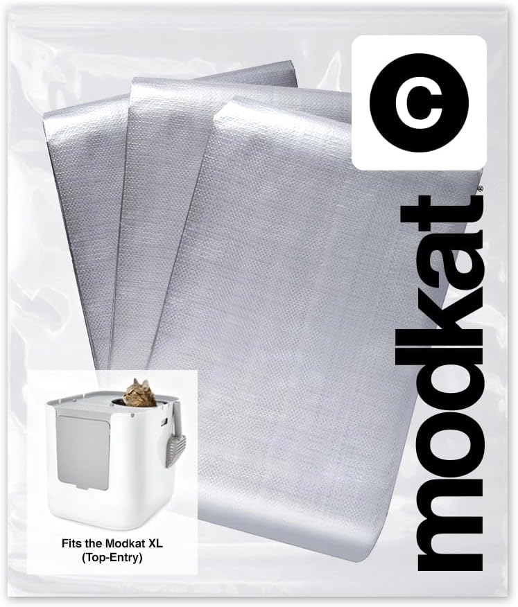 Heavy duty leakproof cat pan liner showing flexible reinforced construction