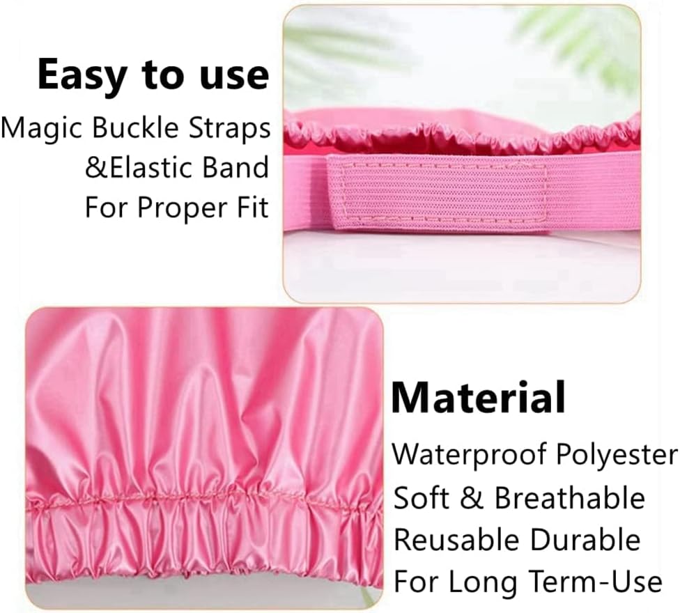 Cat wearing comfortable waterproof grooming shower cap