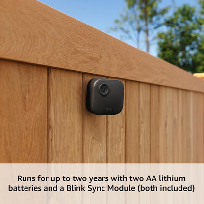 Blink Outdoor 4 - Wireless smart security camera, two-year battery life, 1080p HD day and infrared night live view, two-way talk. Sync Module Core included - 3 camera system - Image 3