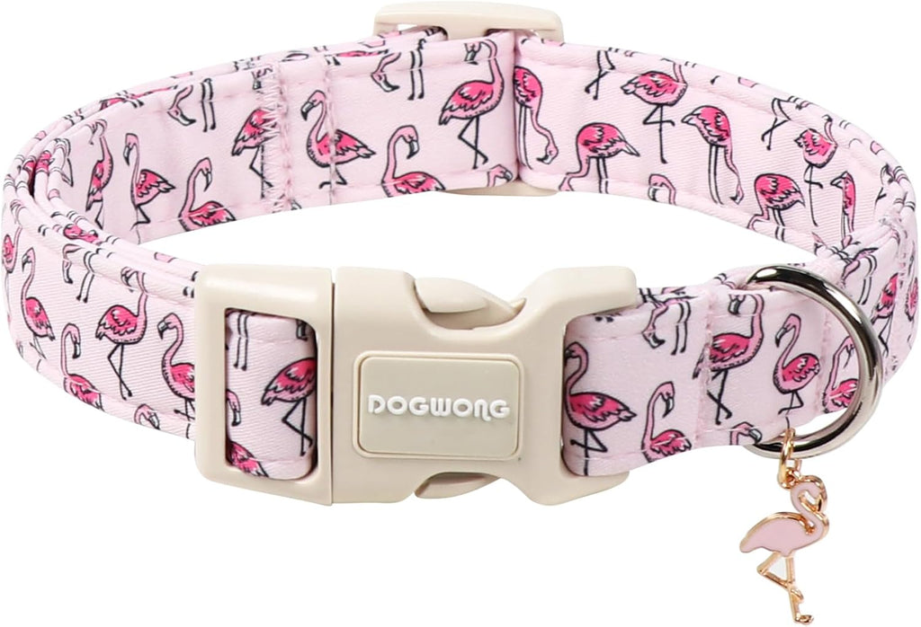 DOGWONG Cotton Hemp Pink Dog Collar Adjustable Soft Natural Fabric Pet Collar Cute Wedding Puppy Necklace for Small Medium Large Dogs - Image 15