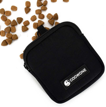 COOWONE training bag main compartment filled with dry dog training kibble rewards