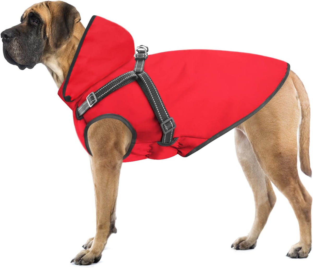 Dog Raincoat Waterproof Doggie Hoodie Reflective Dog Raincoat Hooded Adjustable Rain Jacket for Small Medium Large Dogs Puppies Doggie (Yellow, M) - Image 9