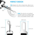 Adjustable dog car seat belt leash with 360 degree swivel