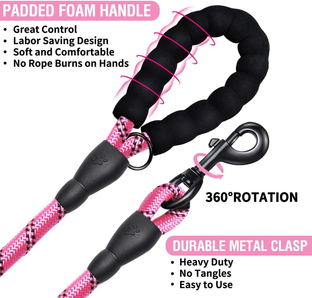 COOYOO half inch diameter durable rope leash for medium and large dogs.