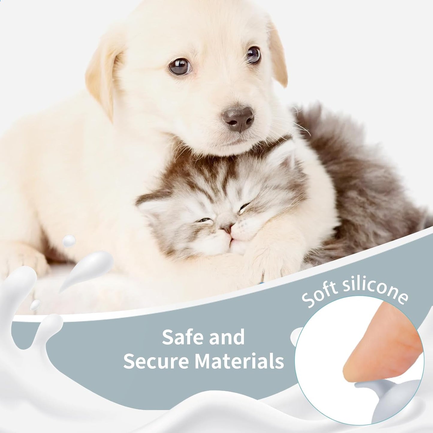 Xuandea pet nursing bottle kit showing translucent plastic bottle with screw cap