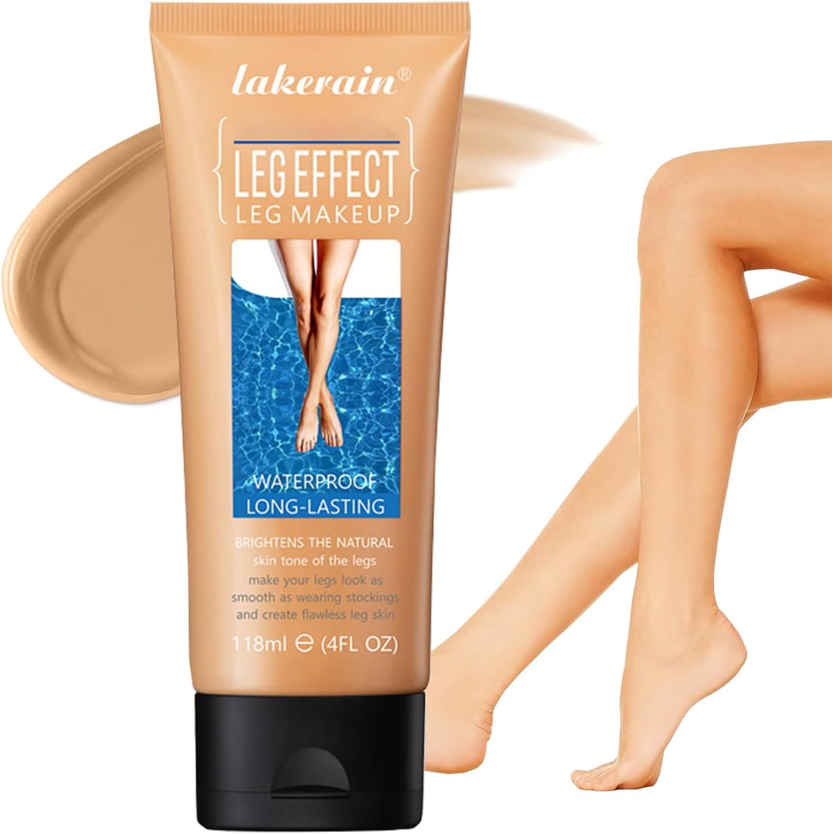 Bekoeen leg and body makeup front view bottle