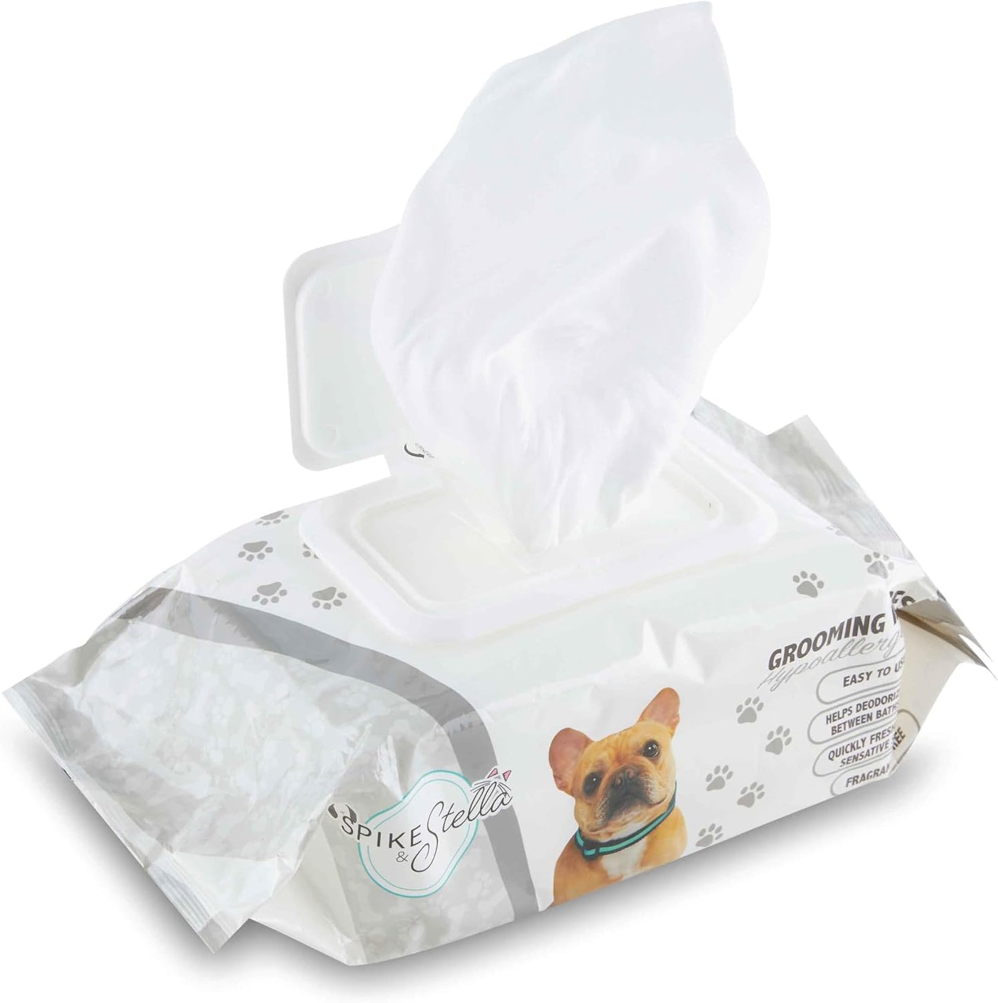 Best Pet Supplies hypoallergenic grooming wipes front view packaging
