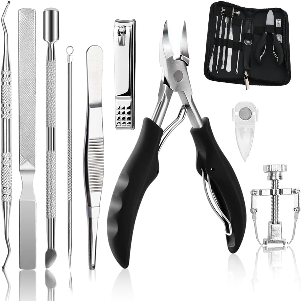 Bcabo 10 piece ingrown toenail tool kit front view