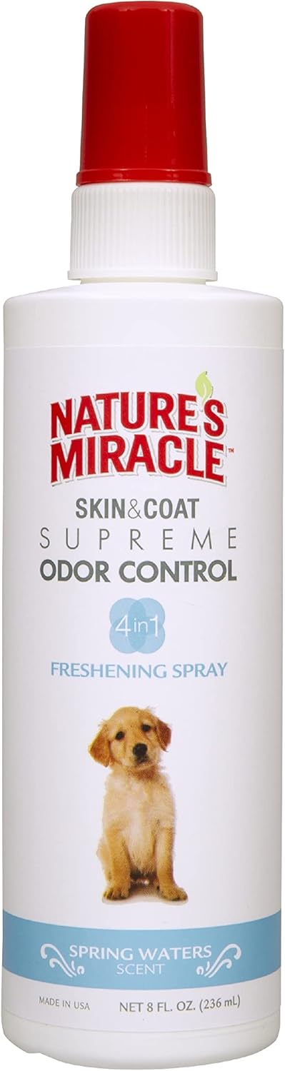 Nature's Miracle Freshening Spray For Dogs Freshens Dog's Coat Between Baths And Neutralizes Tough Odors With Sunkissed Breeze Scent, 8 Ounces - Image 9