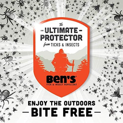 Ben's mosquito repellent wipes showing ingredients and instructions on the back label
