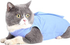 Coppthinktu cat surgery onesie side profile for post-surgery