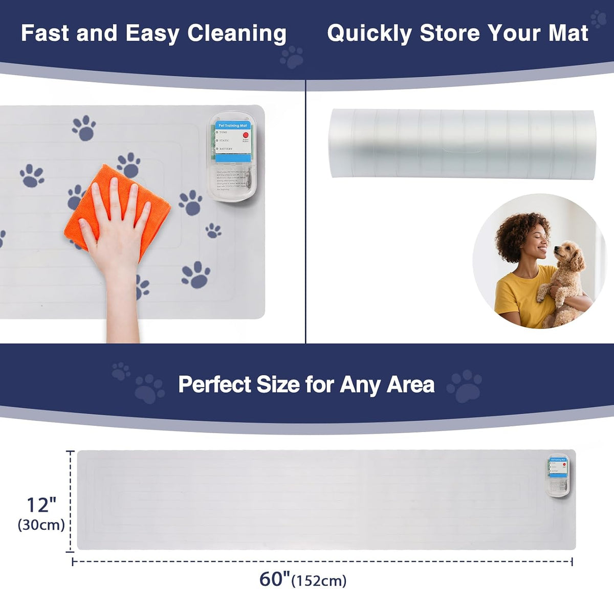 Durable surface texture of Paparela indoor pet shock mat