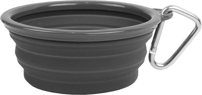 Prima Pet Expandable/ Collapsible Silicone Food & Water Travel Bowl with Clip for Small & Medium Dog and Cat, Size: 1.5 Cups (5.1 Inch Diameter Bowl) (AQUA) - Image 10
