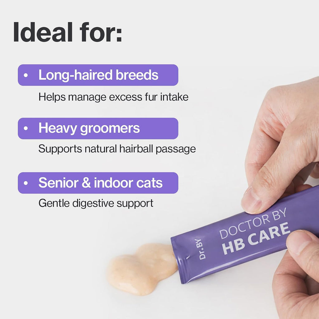Doctor By Korean made natural cat hairball care packaging