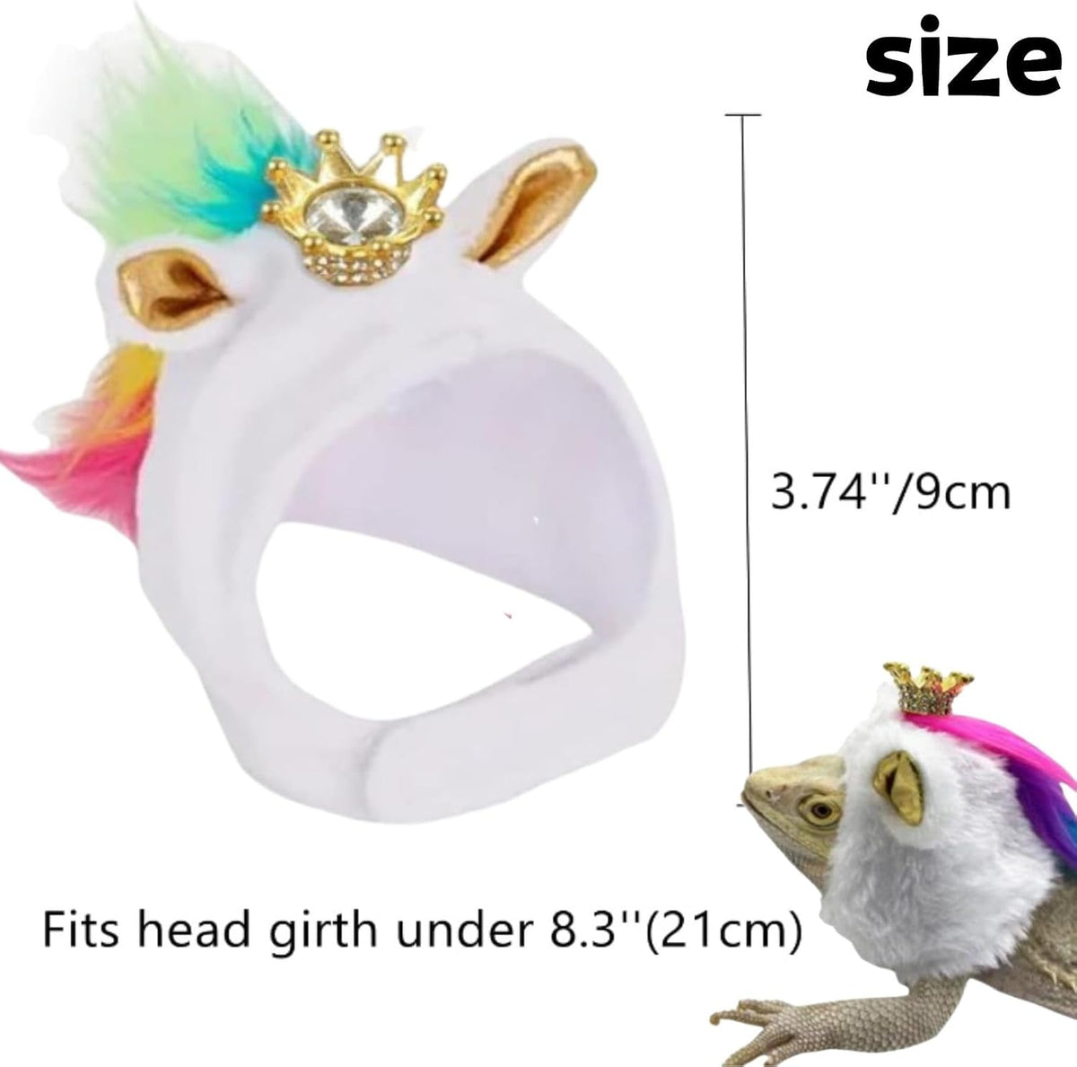 Adjustable velcro chin strap detail on a white plush reptile costume outfit accessory.