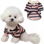 MANON ROSA Dog Clothes, Designer Boy Polo Shirt for Small Medium Dogs, Soft Puppy Outfit, Breathable Male Yorkie Chihuahua Shih Tzu Poodle Kitten Cat T-Shirt, Birthday Gifts - Blue, S, Fit 3-5lbs - Image 10