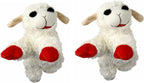 Soft white Lambchop character dog toy