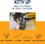 Kitty Up Lickable Cat Treats - All Natural Chicken Puree Tubes with Lysine & Taurine | Grain-Free Wet Treats for Indoor Cats & Kittens (12 Pack) - Image 8