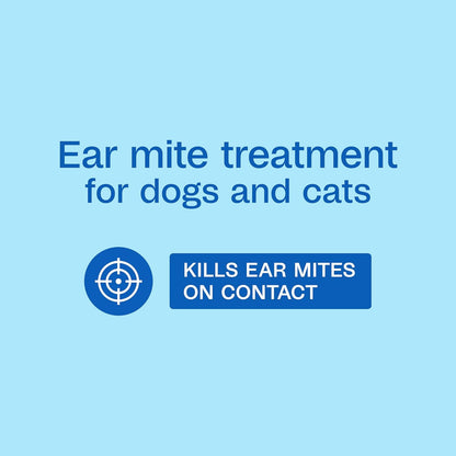 Adams Ear Mite Treatment packaging showing application instructions