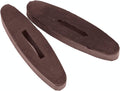 Shires rubber rein stops front view brown color equestrian accessory
