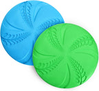 Nobleza Dog Flying Disc 2 Pack8 in Flexible Floatable Dog Disc Toy for Long-Distance Flies and Floats Lightweight Soft Flying Discs Toy for Small Medium Large Dogs to Fetch & Catch, Blue & Green - Image 9