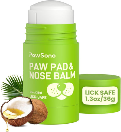 PawSono Lick-Safe Dog Paw & Nose Balm with Coconut Oil | All-Natural Moisturizer & Soother for Dry, Cracked Pads & Snout | Heat & Cold Pavement Protection Wax | Horse Hoof, Joint Care (2.6 oz) - Image 10
