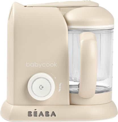 BEABA Babycook Solo 4 in 1 baby food maker in oat color front view