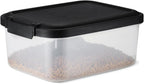BPA-free plastic pet food bin with wheels