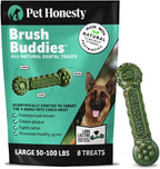 Brush Buddies Long Lasting Dog Dental Chews - All Natural Dental Sticks for Teeth Cleaning Plaque Off + Tartar Remover for Dogs - Dog Dental Treats + Breath Freshener - Medium Sized Dogs (15 Count) - Image 10