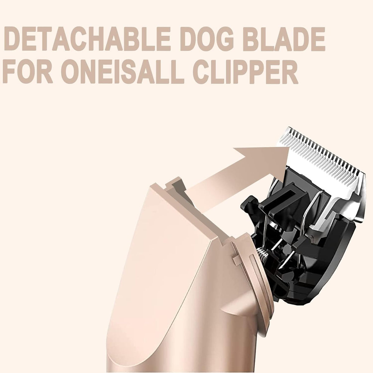 Dodaer ceramic and stainless steel pet trimmer blades pack of two