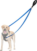 PetBonus Two Point Control Dog Leash, Works with No Pull Harnesses, No Tangle Training Leashes, Soft Padded and Reflective Walking Lead, Converts to Single Lead for Medium Large Dogs (Black) - Image 9